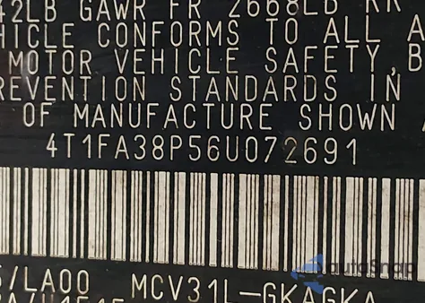 2006 Toyota Camry Solara Sle z USA, uszkodzony, nr VIN 4T1FA38P56U072691